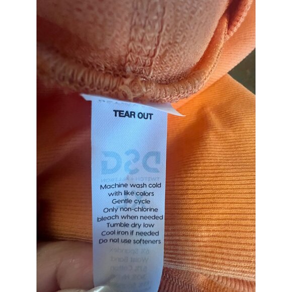 Womens Seamless‎ Shortie Light Orange Cotton Spandex Shorts XL By DSG - Picture 7 of 9